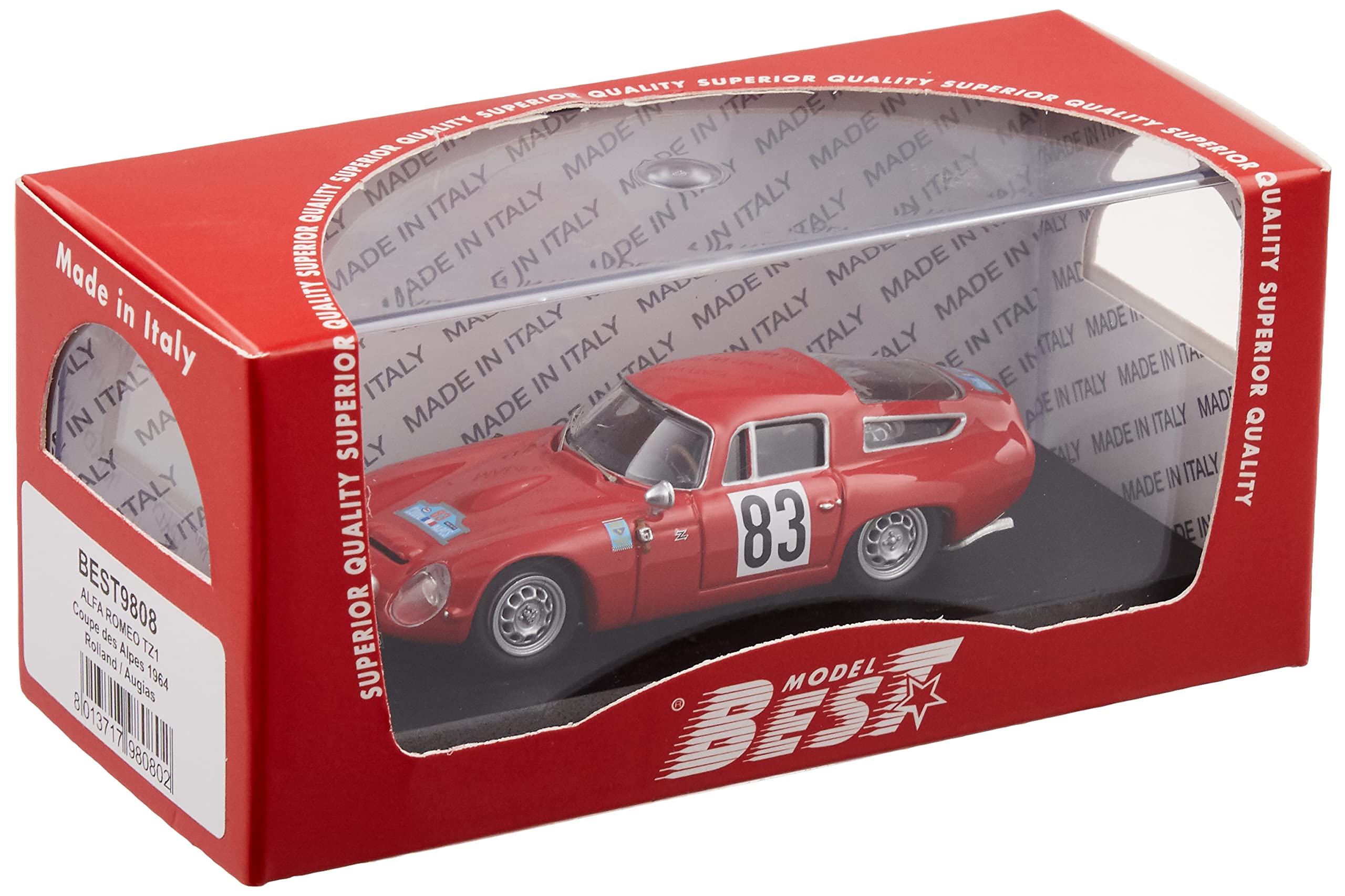 Amazon | BESTMODEL 1/43 アルファロメオ TZ1 Coupe des Alpes 1964